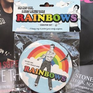 🌈RAINBOWS🌈Coaster Set ✨NEW✨ with 🏷tags!✨